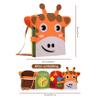 Rwigeboo Busy Book Backpack Educational Felt Montessori Busy Board Shape & Color Cognitive Cute Giraffe Toddler Sensory Toys for Boys Girls Toddler Board view 4