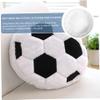 Ameble Football Pillow 14" Soft Stuffed Toy Fluffy Simulation Soccer Pillow Creative Comfortable Short Plush Soccer Ball for Couch Home Decor Football, Throw Pillows view 3