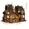 Handmade 3D Modular Magic House, DIY Retro Design Modular Building Model view 3