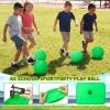 Macarrie 20 Pcs Playground Balls 6 Inches Dodgeball for Kids Adults Colorful Inflatable Balls Handballs Soccer Basketball Handball Games Camps Schools Outdoors (Green) view 3
