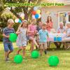 Macarrie 20 Pcs Playground Balls 6 Inches Dodgeball for Kids Adults Colorful Inflatable Balls Handballs Soccer Basketball Handball Games Camps Schools Outdoors (Green) view 4