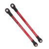 Aluminum RC Car Push Rods, High - Strength 125mm Red 2 - Pack - Enhanced Durability, Easy Installation for E - Revo & Summit 1/10 RC Cars view 2