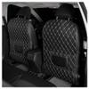 TYDXZNB Seat Back Protector for VW Jetta 19992025 2026 A7 Car Kick Mat with Storage Pocket, Waterproof Backseat Cover, Easy Clean Rear Seat Guard,Black and White view 1