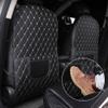 TYDXZNB Seat Back Protector for VW Jetta 19992025 2026 A7 Car Kick Mat with Storage Pocket, Waterproof Backseat Cover, Easy Clean Rear Seat Guard,Black and White view 3