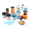 Simulation Coffee Set Pretend for Play Kitchen Afternoon Tea Toy with Coffee Pot Cup Role for Play Interactive Part Set Bowl view 1