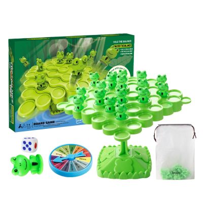 Balance Games Kids, Educational Parent-Child, Kids Frog Game with Stacking Toys, Balancing Game with Fun Design, Indoor Outdoor Activities, Boys Girls Adults for Home Indoor Outdoor Travel Party Night