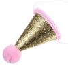 LALADEFIEE Sequin Birthday Party Cone Hat for Pink Pom Pom S Birthday Celebration Photo Prop Party Supplies view 1
