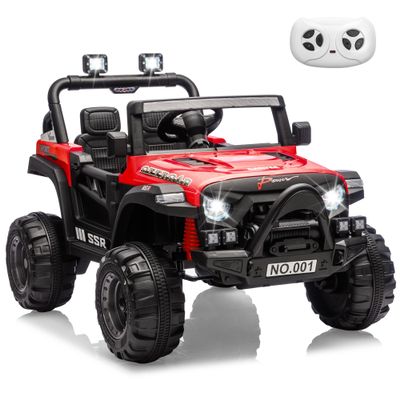 12V Ride On Car for Kids, Ride On Toy w/Parent Remote, Spring Suspension, Bluetooth, Music & Horn, LED Light, 4.1MPH Max Speed, 3 Speeds, Electric Car for Kids Toddlers Age 3-8, Red