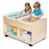 Bolocon Sand and Water Activity Table for Kids, Sensory Table w/Dual Deep Sand/Water Bins & 2 Bottom Storage Compartment & Lockable Casters, Indoor/Outdoor Activity Play view 1