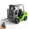Dwi Dowellin Mini 1/64 RC Forklift Toy, 7 Channel 2 Mode Remote Control Forklift Truck, 2 in 1 Transformable Lift Fork & Hook with Lights & Sounds for Adults Kids Boys and Girls(Green) view 1