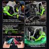 Dwi Dowellin Mini 1/64 RC Forklift Toy, 7 Channel 2 Mode Remote Control Forklift Truck, 2 in 1 Transformable Lift Fork & Hook with Lights & Sounds for Adults Kids Boys and Girls(Green) view 4
