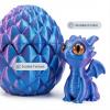 Iceacrin 15PCS Mini 3D Printed Dragon Eggs with Dragons Inside, Cool 5-Color Gradient Crystal Fidget Toys, 3D Printed Dragon Valentines, Easter Basket Stuffers for Boys, Kids & Teens view 4
