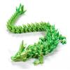 3D Printed Dragon, Ariculated Crystal Dragon, Flexible Fidget Toy for Festival, Home Decoration, Executive Desk Decorations (Emerald Green) view 1