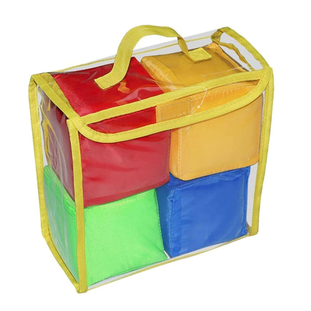 4pcs Playing Game Dices Soft Foam Cubes Learn Pocket Cubes for Teaching