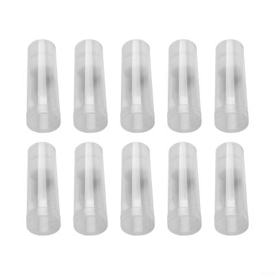 10 Pack Coin Storage Tube 30mm Plastic Clear Round Coin Capsule Holder for Safe Collection Protection Portable Transparent Coin Case Set