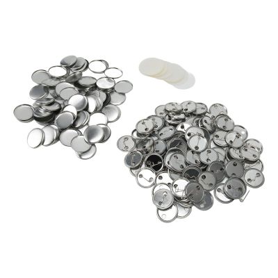 Acouto Maker Badge Supplies 100 Sets Badge Set Round Shape Prevention Print Pin Making Machine Metal Arts, Crafts & SewingSewingSewing Notions & SuppliesFastenersButtons (32MM)