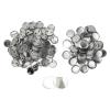 Acouto Maker Badge Supplies 100 Sets Badge Set Round Shape Prevention Print Pin Making Machine Metal Arts, Crafts & SewingSewingSewing Notions & SuppliesFastenersButtons (32MM) view 4