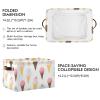 CWUPZAY Cute Ice Cream Storage Basket Canvas Fabric Collapsible Storage Bins Box Organizer Waterproof for Home Bedrooms 1 Pack view 3