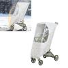 Adjustable Pushchair Rain Cover Fabric Full Coverage Highlighting Ventilation Openings Suitable for Infants Infant Carriage Rain Protect view 2