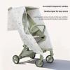 Adjustable Pushchair Rain Cover Fabric Full Coverage Highlighting Ventilation Openings Suitable for Infants Infant Carriage Rain Protect view 3