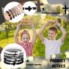 Landical 30 30/50 Pcs Cross Bracelets Bulk Jesus Bracelets Handmade Elastic Colorful Polymer Clay Bead Religious Wristbands Christian Wristband for Women Kid Easter VBS Gifts (Gradient Black) view 4