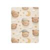 Cartoon Bear Head Pattern Crib Sheets Stretchy Portable Sheets for Baby Toddler Breathable Soft Crib Mattress Sheet for Girls Boys view 2