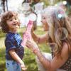 Fog Bubble Machine - Rechargeable Automatic Bubble Machine, Bubblle Machines with Lights and Music,Summer Bubbles Making Toy for for Kids Party Beach Summer Play Outdoor Indoor view 2