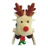 Moose Rocking Horse Ride-On Toy with Lullaby Song, Hand Puppets and Safety Belt, Soft Plush Fabric, Apricot, for Children 1-3 Years CPCCertification view 2