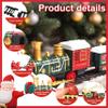 14Pcs Electric Train Set for Kids Light & Sounds Simulated Christmas Train with 4 Carriages Classical Christmas Sets with Tracks for Boys & Girls view 3
