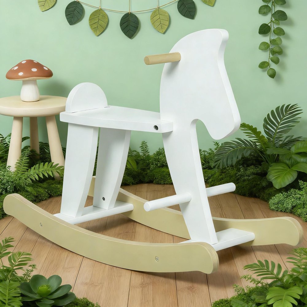 Classic Rocking Horse,Toddler Wooden Rocking Horse