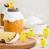 ARTIBETTER 60pcs Little Chicken Figurines Easter Chicken Decorations Party Decor Mini Chick Toy for Kids Party Supplies view 4