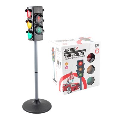 Grtheenumb Traffic Light Toy, Traffic Light Toy 27 Inch Stop Manual/Auto Modes Lamp with Sound Height Adjustable Realistic Lights Educational Toys Birthday for Kids