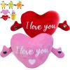 Legvixi Creative Induction Fruit Banana Rhythm Piano Singing Plush Toy | Human Motor Sensing Banana Metronome Plush Toy | Fruit & Heart for Children and Valentine's Day Gift (Heart-2) view 1