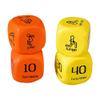 2 PCS Workout Dice for Men Women, 2026 Exercise Dice, Portable Fitness Dices for Home Workouts, Funny Training Dices for Family Fitness, Strength Training Equipment for Adults (Orange and Yellow) view 1