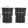 2Pcs Microscope Eyepiece 10X, Wide Angle Biological Eyepiece with Aluminum Alloy Construction, Universal Fit for Most Microscopes, High Eye Point Wide Field Eyepiece with 22mm Eye view 2