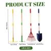 4Pcs/Set Kids Gardening Tools Colorful Fun Carbon Steel Kids Gardening Set Include Rake Claw and 2 Shovels Safe DIY Toddler for Outdoor Toys view 2
