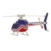 A60 1:42 Scale Mini Bell-206 Helicopter, 4-Channel RC Helicopter with Altitude Hold and Optical Flow Positioning, Ready to Fly Remote Control Helicopter for Adult Beginners - 3 Batteries view 2