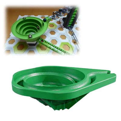Compatible with Gravitrax Compatible Large Spiral Fits Original Curve Blocks, Extended Spiral Track Element for Marble Run Expansion
