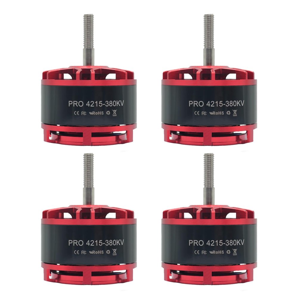 4PCS PRO 4215-380kv Brushless Motor 6-12s Quadcopter Motor for 13-15Propeller,FPV Multicopter Drone Replacement,Thrust 7.1KG(15.6 lbs) for Drone Long Range RC Plane,Airplane,Hexcopters,Octocopters
