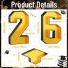 26 Fillable Number for Charcuterie with Grad Cap Shaped Cardboard Tray Black Gold 2026 Graduation Party Table Decorations 13.8'' Pre-cut Board Storage Decorative Paper Mache Box College Grad view 4
