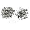 Acouto Maker Badge Supplies 100 Sets Badge Set Round Shape Prevention Print Pin Making Machine Metal Arts, Crafts & SewingSewingSewing Notions & SuppliesFastenersButtons (25MM) view 4