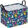 ACMUUNI Rectangle Easter Eggs Gift Basket Rabbit Shelf Basket Clothes Laundry Storage Box Storage Bins, Bunny Basket, Laundry Hamper with Handles view 1