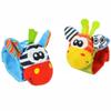 Baby Rattle, Children's Wristband Kids Bracelet Wristband Soft Plush Educational Rattles Play Toy Random Color 2 Pcs view 1