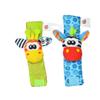 Baby Rattle, Children's Wristband Kids Bracelet Wristband Soft Plush Educational Rattles Play Toy Random Color 2 Pcs view 2