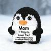Handmade Crochet Penguin with Message Card, To My Love Positive Penguin, Sentimental Gifts for Wife Husband Mom Dad, Valentines Anniversary Birthday Gifts for Him Her, Cute Knitted Penguin Decor (Mom) view 3