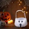 Halloween Treat Bags - 2 Pcs Ghost Design, 5.9 Inch Collection Handbags for Kids view 3