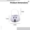 Halloween Treat Bags - 2 Pcs Ghost Design, 5.9 Inch Collection Handbags for Kids view 4