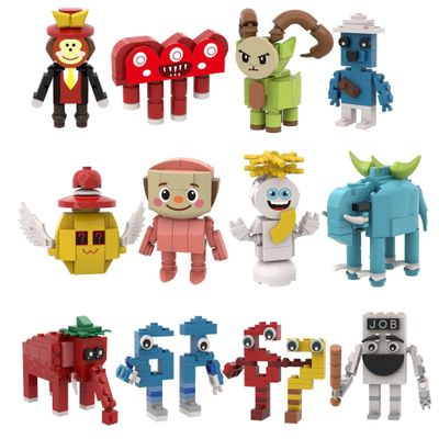 12 Pcs Steal a Brainrot Building Blocks Set,Construction Toy Creative Desk Display for Adults