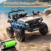 12V Ride On Car for Kids, Ride On Toy w/Parent Remote, Spring Suspension, Bluetooth, Music & Horn, LED Light, 4.1MPH Max Speed, 3 Speeds, Electric Car for Kids Toddlers Age 3-8, Khaki view 4