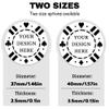 100 Custom Poker Chips - Plastic Poker Chips with Double-Sided UV Full Color Printing, Personalized with Logo Photo Text, Drink Tokens for Bar, Party, Company Promotions & Gifts, 9 Colors (White) view 2